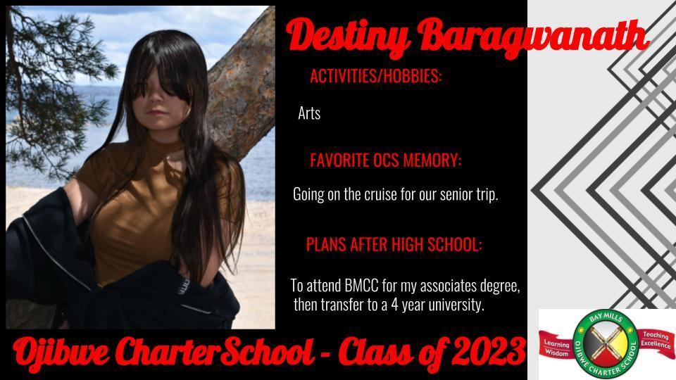 Senior Spotlight-Destiny Baragwanath