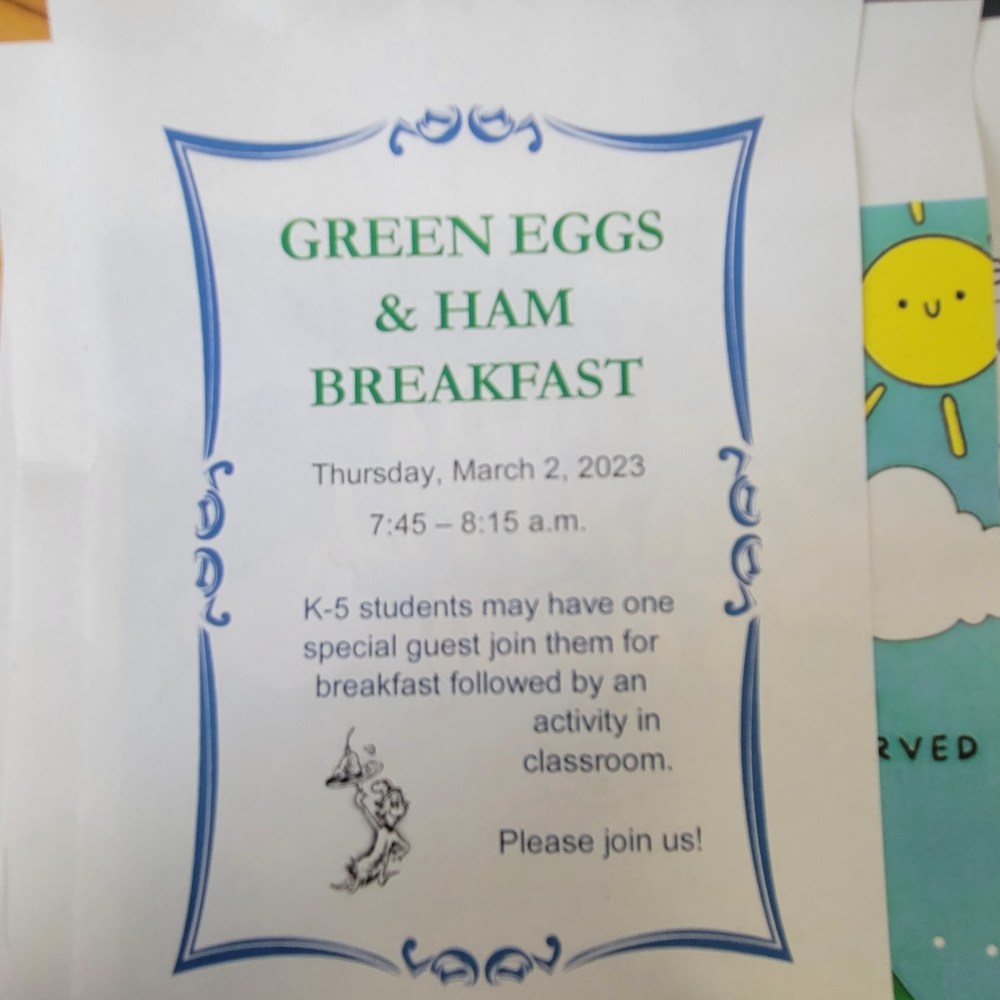 Green Eggs & Ham Breakfast 