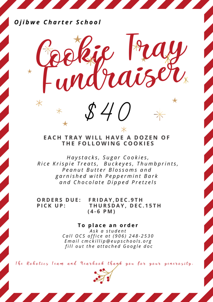 Cookie Tray Fundraiser 